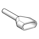   SCHNEIDER AZ5DE005 Dupla érvéghüvely 2x0,50 mm2 NFC 1x1000db csomagban fehér L=18,5mm