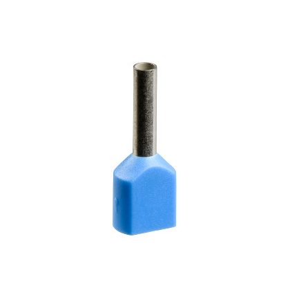   SCHNEIDER AZ5DE007 Dupla érvéghüvely 2x0,75 mm2 NFC 5x100db adagolóban kék L=15mm