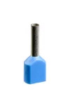 SCHNEIDER AZ5DE0071 Dupla érvéghüvely 2x0,75 mm2 NFC 1x1000db csomagban kék L=15mm