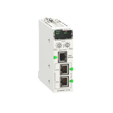 SCHNEIDER BMECRA31210 X80 EIO modul, M580 Ethernet hátlaphoz