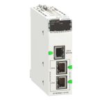   SCHNEIDER BMENOC0301 X80 kommunikációs modul, Ethernet IP / Modbus TCP/IP