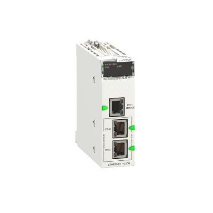   SCHNEIDER BMENOC0301 X80 kommunikációs modul, Ethernet IP / Modbus TCP/IP