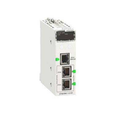SCHNEIDER BMENOC0301C X80 kommunikációs modul, Ethernet IP / Modbus TCP/IP, lakkozott