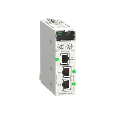 SCHNEIDER BMXCRA31210 X80 ERIO modul, nagyteljesítményű, Expert kártya fogadásra