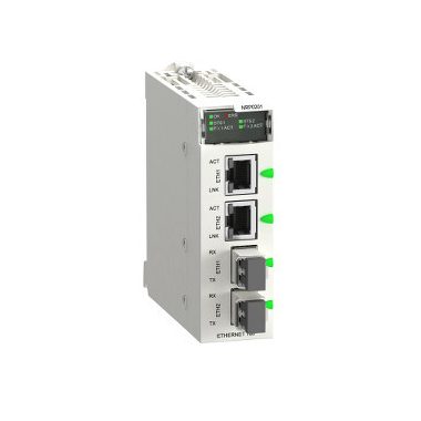 SCHNEIDER BMXNRP0201 X80 kommunikációs modul, opto/réz átalakító, egymódusú