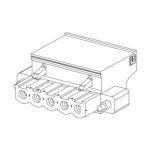   SCHNEIDER BMXXTSCPS20 X80 tápegység kiegészítő, rugószorítós sorkapocs szett, 1x5 + 1x2 érintkezős, rugós