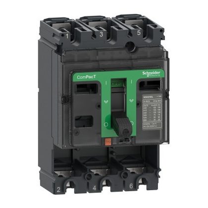   SCHNEIDER C10L3 Megszakító alapkeret, ComPacT NSX100L, 150 kA 415 VAC 50/60 Hz, 100 A, kioldóegység nélkül, 3P