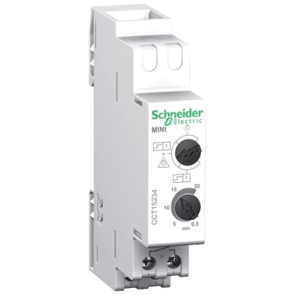   SCHNEIDER CCT15234 ACTI9 MINt lépcsőházi időrelé, 0.5-20 perc, impulzusrelé funkcióval