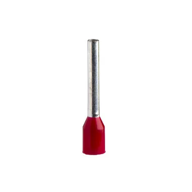 SCHNEIDER DZ5CE010L12 Érvéghüvely 1,0 mm2 NFC 10x100db bliszteres kiszerelésben piros L=16,8mm