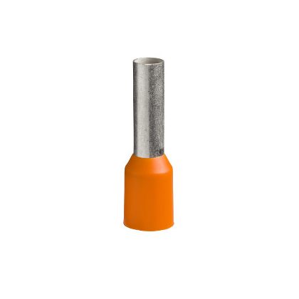   SCHNEIDER DZ5CE042 Érvéghüvely 4 mm2 NFC 10x100db bliszteres kiszerelésben narancs L=17,3mm