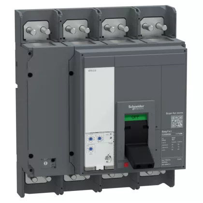   SCHNEIDER E080F420FM EasyPact CVS megszakító, 800 A, 36 kA, 4P4D, 415 V AC