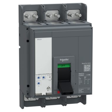 SCHNEIDER E100F320FM EasyPact CVS megszakító, 1000 A, 36 kA, 3P3D, 415 V AC
