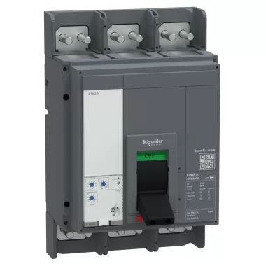 SCHNEIDER E125F320FM EasyPact CVS megszakító, 1250 A, 36 kA, 3P3D, 415 V AC