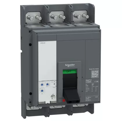   SCHNEIDER E125F320FM EasyPact CVS megszakító, 1250 A, 36 kA, 3P3D, 415 V AC