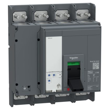 SCHNEIDER E125N420FM EasyPact CVS megszakító, 1250 A, 50 kA, 4P4D, 415 V AC