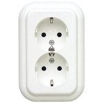   SCHNEIDER EEEP10100502080 CLASSIC 2x2P+F dugalj csatlakozóaljzat, burkolattal, krém (Phd5-16 k KR)