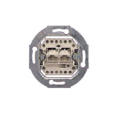 SCHNEIDER EEEP21501100060 CLASSIC 2xRJ12 ISDN aljzat, Y bekötéssel (Pid-8/8(8) kb2)