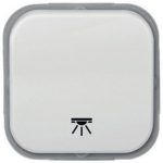   SCHNEIDER EEEP22142201100 CLASSIC Egypólusú nyomó, lámpajellel, fehér - IP44 (Pdk2-N101 IP44 kbL FH)