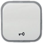   SCHNEIDER EEEP22142301100 CLASSIC Egypólusú nyomó, kulcsjellel, fehér - IP44 (Pdk2-N101 IP44 kbK FH)