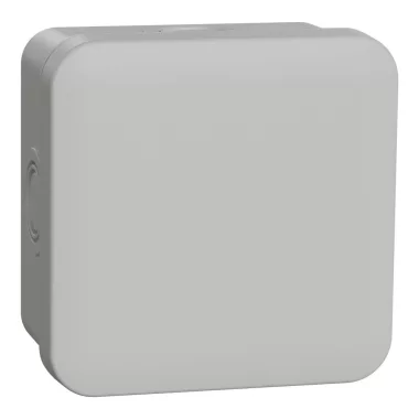 SCHNEIDER ENN05084 MUREVA Falon kívüli kötődoboz, 65x65x45 mm, 4 db kikönnyítéssel, IP55, szürke