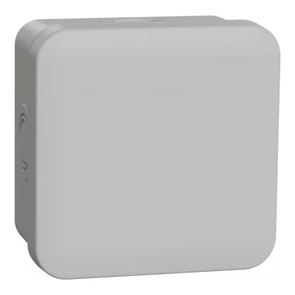   SCHNEIDER ENN05084 MUREVA Falon kívüli kötődoboz, 65x65x45 mm, 4 db kikönnyítéssel, IP55, szürke
