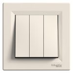 SCHNEIDER EPH2100123 ASFORA Hármas kapcsoló, bézs