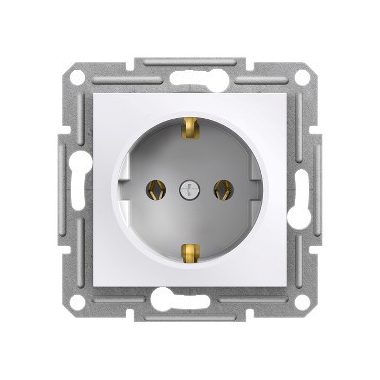 SCHNEIDER EPH2970121 ASFORA 2P+F dugalj keret nélkül fehér csatlakozóaljzat, csavaros bekötéssel