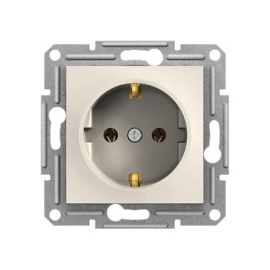 SCHNEIDER EPH2970123 ASFORA 2P + F socket, screw, without frame, beige (120pcs)