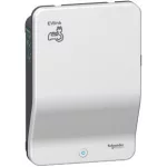   SCHNEIDER EVB1A22P4EKI EVLink Smart Wallbox fali töltőállomás 7/22KW T2S TE kulcs, 22 kW 32 A 380...415 V, 3F, 2 aljzat, csapfedeles
