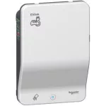   SCHNEIDER EVB1A22P4ERI EVLink Smart Wallbox fali töltőállomás 7/22KW T2S TE RFID, 22 kW 32 A 380...415 V, 3F, 2 aljzat, csapfedeles