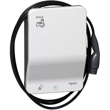 SCHNEIDER EVB1A22PCRI EVLink Smart Wallbox elektromosautó-töltőállomás 1x T2 - 22,1 kW, RFID