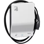   SCHNEIDER EVB1A7PCRI EVLink Smart Wallbox fali töltőállomás 7 KW kábellel T2 RFID, 7,4 kW 32 A 222...240 V, 3F, 1 aljzat