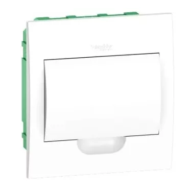 SCHNEIDER EZ9E108P2F EASY9 Kiselosztó, 8 modul, PE+N sínnel, teli ajtóval, süllyesztett