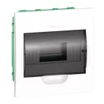   SCHNEIDER EZ9E108S2F EASY9 Kiselosztó, 8 modul, PE+N sínnel, füstszínű ajtóval, süllyesztett