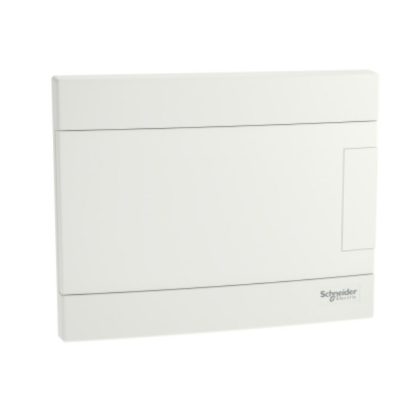   SCHNEIDER EZ9EUB108 EASY9 EU Kiselosztó, 8 modul, PE+N sínnel, teli ajtóval, süllyesztett