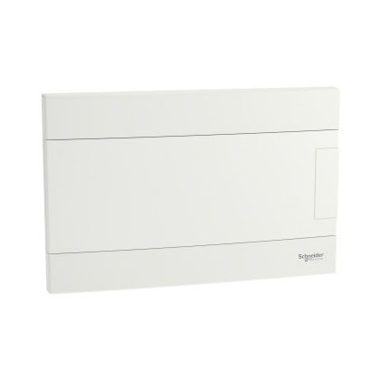   SCHNEIDER EZ9EUB112 EASY9 EU Kiselosztó, 12 modul, PE+N sínnel, teli ajtóval, süllyesztett