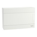 SCHNEIDER EZ9EUD112 EASY9 EU Kiselosztó, 12 modul, PE+N sínnel, teli ajtóval, falon kívüli