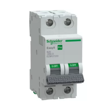 SCHNEIDER EZ9F27220 EASY9 PRO Kismegszakító, 2P, B, 20A