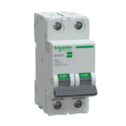 SCHNEIDER EZ9F27220 EASY9 PRO Kismegszakító, 2P, B, 20A