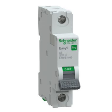 SCHNEIDER EZ9F57106 EASY9 PRO Kismegszakító, 1P, C, 6A