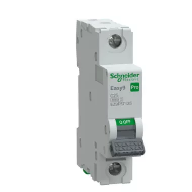 SCHNEIDER EZ9F57125 EASY9 PRO Kismegszakító, 1P, C, 25A