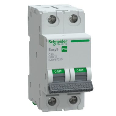 SCHNEIDER EZ9F57210 EASY9 PRO Kismegszakító, 2P, C, 10A