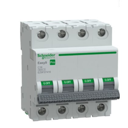 SCHNEIDER EZ9F57416 EASY9 PRO Kismegszakító, 4P, C, 16A