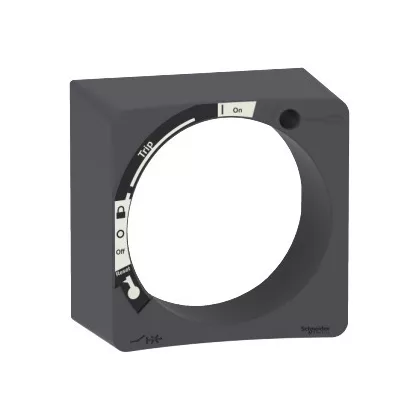 SCHNEIDER GVAPBPHP Rotációs hajtás véltelen kikapcsolás elleni védelem, magas profil, fekete, TeSys GV