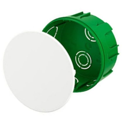   SCHNEIDER IMT35120 BIP Round junction box with lid, for brick wall, 70x40 mm, IP30, green