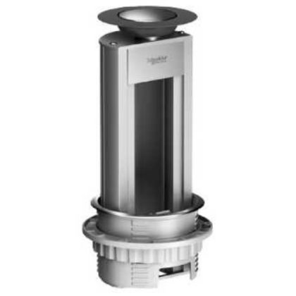   SCHNEIDER ISM20400 OPTILINE 45 mini Pop-up doboz, 6 molulos, szerelvények nélkül, eloxált alu