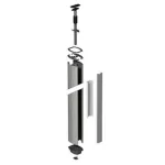   SCHNEIDER ISM20501 OPTILINE 70 energiaoszlop, feszített, egyoldalas, 4.17 m, eloxált alu