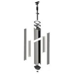   SCHNEIDER ISM20505 OPTILINE 70 energiaoszlop, feszített, kétoldalas, 3.17 m, eloxált alu