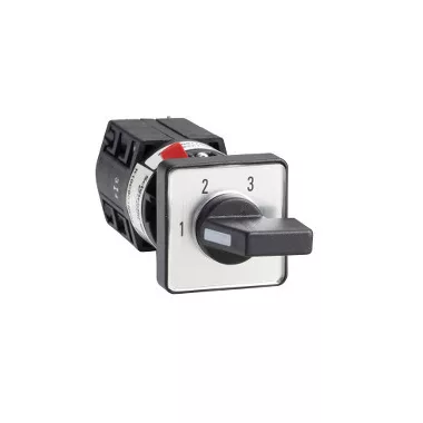 SCHNEIDER K10D004NCH Harmony K komplett bütykös kapcsoló, 10A, Ø16-22mm furat, 1P, 60°, 4 fokozatú léptetőkapcsoló