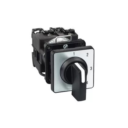   SCHNEIDER K1D004NCH Harmony K komplett bütykös kapcsoló, 12A, Ø22, 1P, 4 fokozatú léptetőkapcsoló